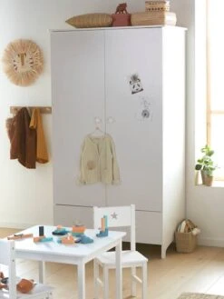 Armoire 2 Portes LIGNE SIRIUS Blanc - Vertbaudet -magasin de meubles pour enfants armoire 2 portes ligne sirius 3