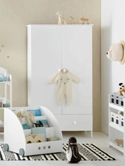 Armoire 2 Portes LIGNE SIRIUS Blanc - Vertbaudet -magasin de meubles pour enfants armoire 2 portes ligne sirius 4