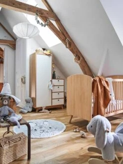 Armoire Vintage Blanc Clair Uni - Vertbaudet -magasin de meubles pour enfants armoire vintage 3