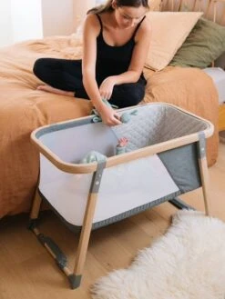 Berceau De Voyage Vertbaudet Naturel/gris - Vertbaudet -magasin de meubles pour enfants berceau de voyage vertbaudet 4