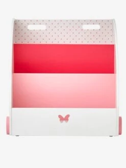 Bibliothèque à Roulettes ENVOLEE Blanc - Vertbaudet -magasin de meubles pour enfants bibliotheque a roulettes envolee 3