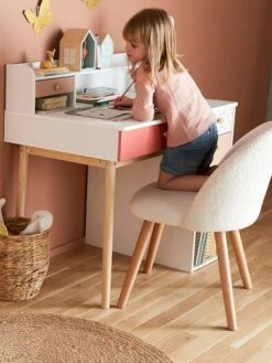 Chaise Fausse Fourrure Enfant Ivoire - Vertbaudet -magasin de meubles pour enfants chaise fausse fourrure enfant 3