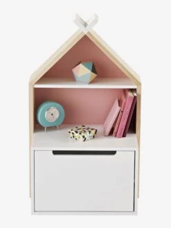 Chevet Enfant Fond Réversible Bleu Ou Rose LIGNE TIPILI Blanc - Vertbaudet -magasin de meubles pour enfants chevet enfant fond reversible bleu ou rose ligne tipili 2