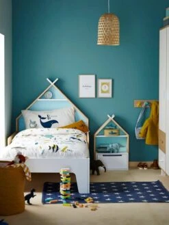 Chevet Enfant Fond Réversible Bleu Ou Rose LIGNE TIPILI Blanc - Vertbaudet -magasin de meubles pour enfants chevet enfant fond reversible bleu ou rose ligne tipili 3