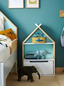 Chevet Enfant Fond Réversible Bleu Ou Rose LIGNE TIPILI Blanc - Vertbaudet -magasin de meubles pour enfants chevet enfant fond reversible bleu ou rose ligne tipili 4