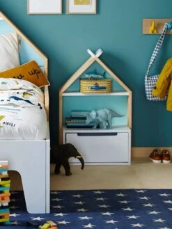 Chevet Enfant Fond Réversible Bleu Ou Rose LIGNE TIPILI Blanc - Vertbaudet -magasin de meubles pour enfants chevet enfant fond reversible bleu ou rose ligne tipili 5