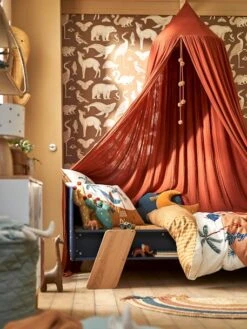 Ciel De Lit En Gaze De Coton WILD SAHARA Terracotta - Vertbaudet -magasin de meubles pour enfants ciel de lit en gaze de coton wild sahara 3
