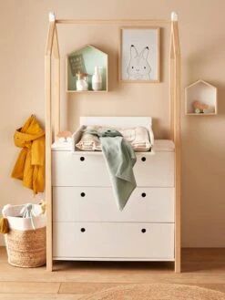 Commode Penderie Coconut Blanc - Vertbaudet -magasin de meubles pour enfants commode penderie coconut 3