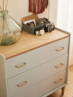 Commode Prof. 42 Cm LIGNE SIXTIES Vert D'eau - Vertbaudet -magasin de meubles pour enfants commode prof. 42 cm ligne sixties 3