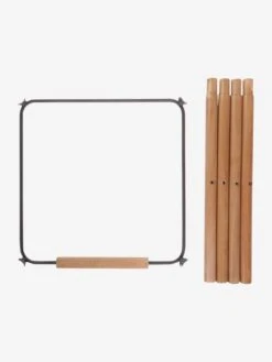 Kit De Pieds Longs Pour Chaise Haute Evolu + Repose-pieds CHILDHOME Naturel Anthracite - Childhome -magasin de meubles pour enfants kit de pieds longs pour chaise haute evolu repose pieds childhome 3