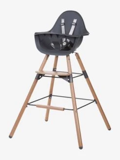 Kit De Pieds Longs Pour Chaise Haute Evolu + Repose-pieds CHILDHOME Naturel Anthracite - Childhome -magasin de meubles pour enfants kit de pieds longs pour chaise haute evolu repose pieds childhome 4