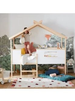 Lit Cabane Enfant Robinson Blanc - Vertbaudet -magasin de meubles pour enfants lit cabane enfant robinson 2