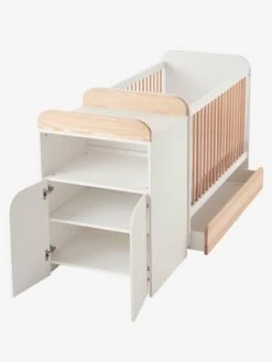 Lit Combiné évolutif Avec Rangements Et Table à Langer LIGNE ECLIPSE Blanc / Bois - Vertbaudet 8 Lit Combiné évolutif Avec Rangements Et Table à Langer LIGNE ECLIPSE Blanc / Bois - Vertbaudet -magasin de meubles pour enfants lit combine evolutif avec rangements et table a langer ligne eclipse 2