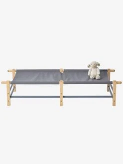 Lit De Camp Enfant Baroudeur Gris - Vertbaudet -magasin de meubles pour enfants lit de camp enfant baroudeur 3