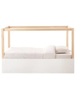 Lit Enfant Mi-hauteur Réversible ZIG-ZAG Blanc - Vertbaudet -magasin de meubles pour enfants lit enfant mi hauteur reversible zig zag 5