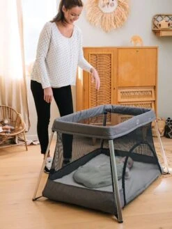 Lit Parapluie Ultra-léger Vertbaudet Lightbed + Gris Chiné - Vertbaudet