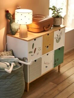 Meuble 6 Bacs Jungle Blanc - Vertbaudet -magasin de meubles pour enfants meuble 6 bacs jungle 3