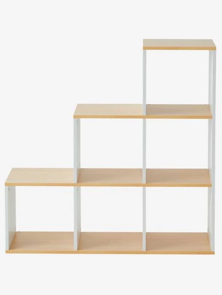 Meuble 6 Cases Blanc / Bois - Vertbaudet 3 Meuble 6 Cases Blanc / Bois - Vertbaudet – Image 3