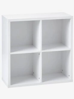 Meuble De Rangement 4 Cases Blanc - Vertbaudet -magasin de meubles pour enfants meuble de rangement 4 cases 2