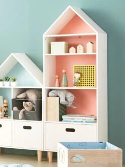 Meuble De Rangement "maison" 5 Cases Blanc - Vertbaudet 11 Meuble De Rangement "maison" 5 Cases Blanc - Vertbaudet -magasin de meubles pour enfants meuble de rangement maison 5 cases 5