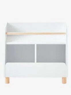 Meuble De Rangement Mixte étagère + Bacs LIGNE PTILOU Blanc/bois - Vertbaudet -magasin de meubles pour enfants meuble de rangement mixte etagere bacs ligne ptilou 2