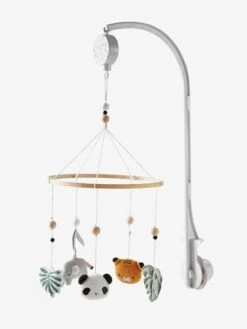 Mobile Musical HANOÏ Vert / Multicolore - Vertbaudet -magasin de meubles pour enfants mobile musical hanoi 2