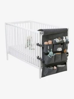 Organisateur à Suspendre Vertbaudet Pour Lit De Bébé Gris Chiné - Vertbaudet -magasin de meubles pour enfants organisateur a suspendre vertbaudet pour lit de bebe 2