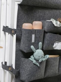 Organisateur à Suspendre Vertbaudet Pour Lit De Bébé Gris Chiné - Vertbaudet -magasin de meubles pour enfants organisateur a suspendre vertbaudet pour lit de bebe 4