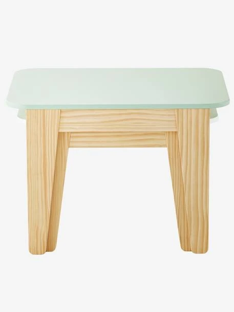 Tables Gigognes Gris Vert/bois + Blanc/bois - Vertbaudet 5 Tables Gigognes Gris Vert/bois + Blanc/bois - Vertbaudet – Image 5