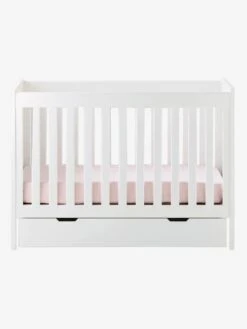 Tiroir De Rangement à Roulettes Pour Lit Bébé Blanc - Vertbaudet -magasin de meubles pour enfants tiroir de rangement a roulettes pour lit bebe 4